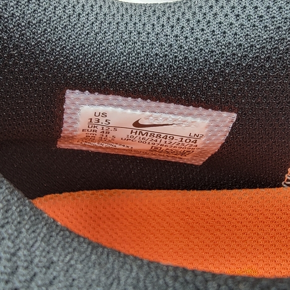 Nike Vapor Speed 3 TB Men\'s Football Cleats Size 13.5 White Orange HM8849-104 main image 12